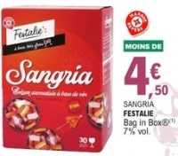 SANGRIA FESTALIE Bag in Box de 3 L