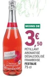 Pétillant aromatisé désalcoolisé Framboise