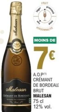 A.O.P Crémant de Bordeaux Brut Malesan