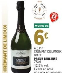 Crémant de Limoux Brut Prieur Barsanne
