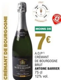 Crémant de Bourgogne Brut Antoine Barrier