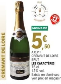Crémant de Loire Brut Les Caractères