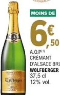 A.O.P Crémant d'Alsace Brut Wolfberger 37,5 cl
