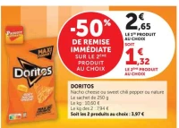 DORITOS Nacho cheese, Sweet chili pepper, Nature