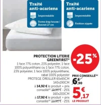 PROTECTION LITERIE GREENFIRST®