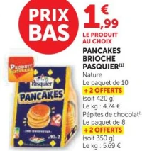 PANCAKES BRIOCHE PASQUIER Nature