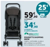 POUSSETTE SHOPPING SNOW bebeconfort