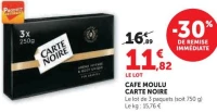 CAFE MOULU CARTE NOIRE