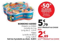BONBONS HARIBO Dragolo ou tirlibibi