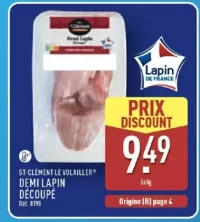 DEMI LAPIN DÉCOUPÉ