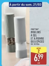 MOULINS À SEL ET À POIVRE OU À ÉPICES
