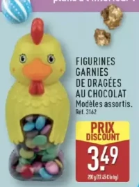 FIGURINES GARNIES DE DRAGÉES AU CHOCOLAT