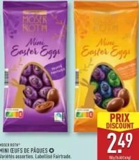 MINI ŒUFS DE PÂQUES Variétés assorties. Labellisé Fairtrade.