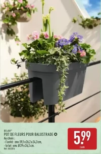 POT DE FLEURS POUR BALUSTRADE