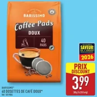 40 DOSETTES DE CAFÉ DOUX*