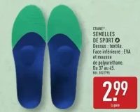 SEMELLES DE SPORT