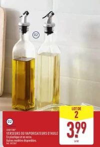 VERSEURS OU VAPORISATEURS D'HUILE