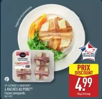 4 HACHÉS AU PORC Façon savoyarde
