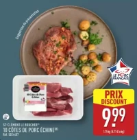10 CÔTES DE PORC ÉCHINE
