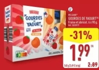 GOURDES DE YAOURT Fraise et abricot