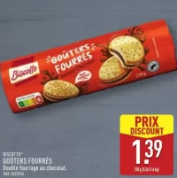 GOÛTERS FOURRÉS Double fourrage au chocolat.