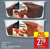 CAKE* Au choix : chocolat ou pommes.