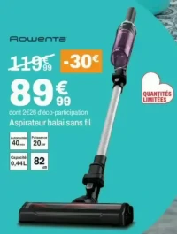Aspirateur balai sans fil Rowenta