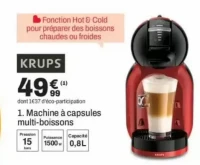 Machine à capsules multi-boissons Krups