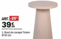 Bout de canapé Totem Ø 40 cm