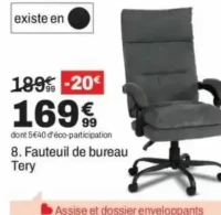 Fauteuil de bureau Tery