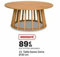 Table basse Zenia Ø 80 cm