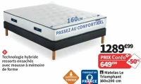 Matelas Le Triomphant 160x200 cm