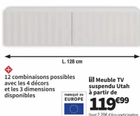Meuble TV suspendu Utah