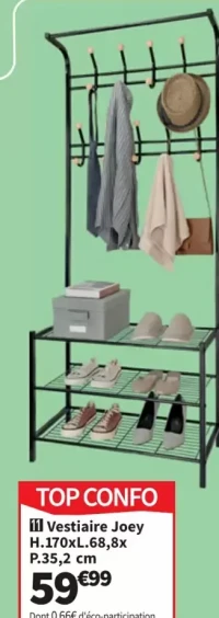 Vestiaire Joey H.170xL.68,8x P.35,2 cm
