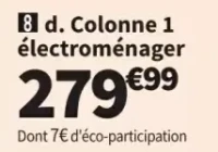 Colonne 1 électroménager
