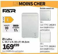 Coffre FAR L. 54.7 x H. 85 x P. 44.6cm