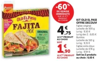 Kit Old El Paso Offre Découverte Fajitas original, Burritos ou Fajitas extra doux