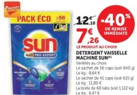 DETERGENT VAISSELLE MACHINE SUN