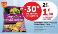 POMMES DE TERRE SURGELEES SIGNATURE MC CAIN
