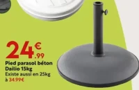 Pied parasol béton Dailio 15kg