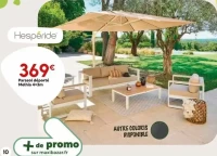 Parasol déporté Melhia 4x3m