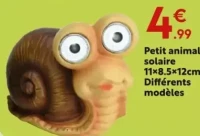 Petit animal solaire 11x8.5x12cm Différents modèles