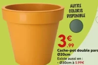 Cache-pot double paroi Ø20cm