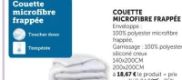 COUETTE MICROFIBRE FRAPPÉE 200x200CM