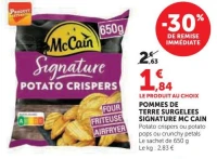 POMMES DE TERRE SURGELEES SIGNATURE MC CAIN crunchy petals
