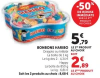 Bonbons Haribo (Dragolo, Tirlibibi ou Happy)