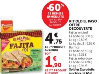 Kit Old El Paso Offre Decouverte (Fajitas, Burritos)