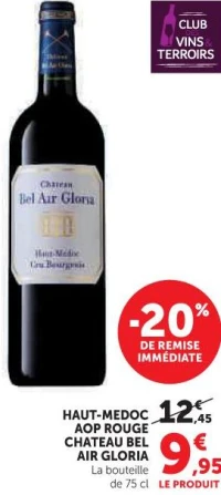 HAUT-MEDOC AOP ROUGE CHATEAU BEL AIR GLORIA