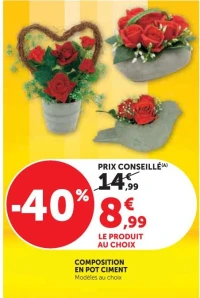 COMPOSITION EN POT CIMENT