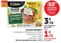 Salade Sodebo & Compagnie (Auvergnate, Brooklyn ou Stockholm)